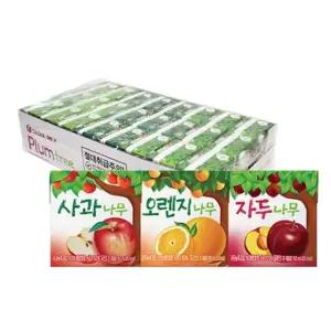 서울우유 나무 시리즈 주스 각8팩(사과8+오렌지8+자두8)