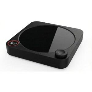 커피 머그 워머, 온도 디스플레이가 있는 책상용 컵 0.5-12시간 자동 차단 타이머, 스마트 전기 음료 캔들 히터, 이상적인 선물 액세서리(블랙)