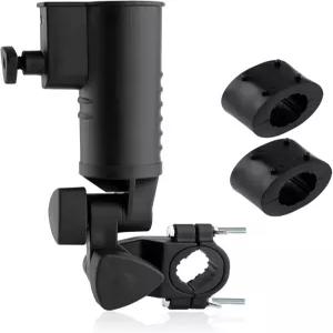 골프 카트 우산 홀더 세트 헤비 듀티 푸시 마운트 알루미늄 합금 스탠드 모빌리티 휠체어 비치 체어