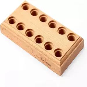 스피드웍 우드 플라이어 블록 나무 정리 하드우드 홀더 랙 6개의 스탠드 도구 보관함 주얼리를 위한 12개의