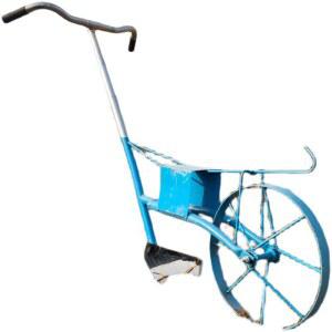 농사용 인력 쟁기 바퀴달린 고랑파는 바퀴 송토 과수원 인력의 비닐 하우스 개토