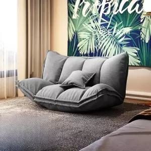 거실 좌식 소파등받이 리클라이너 인용 싱글의자 등받이소파 낮은 각도조