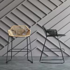 등받이 라탄 홈바 카페 등나무 높은 인테리어 팔걸이