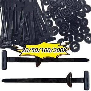 범용 나일론 케이블 버클 자동 고정 나사 교체 클립 자동차 트렁크 엔진 가드 패널 와이어 관리 DS-Y5