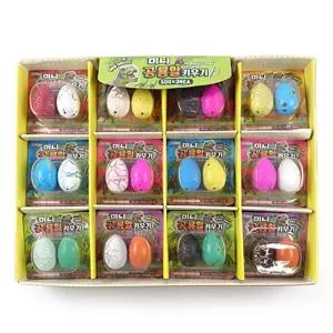 미니 공룡알 키우기 24개 묶음 장난감 공룡 아기 부화 피규어
