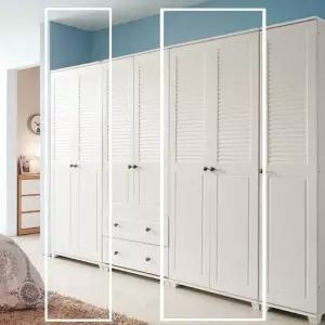 보루네오 라보떼 센스 갤러리 1620 싱글장 세트(이불장+옷장) AX4339 (수도권무