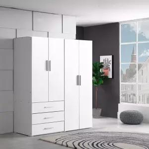 보루네오 라보떼 로리아 1600도어 옷장세트 (800옷장+800서랍셋) LA40 (수도권무