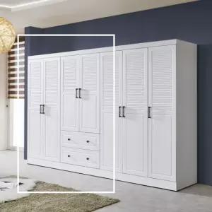 보루네오 라보떼 시즌2 센스 갤러리 1600 (옷장+투서랍옷장) SG09 (수도권무배)