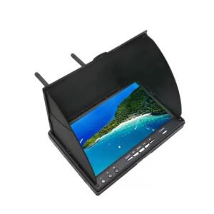 FPV 모니터 DVR 5.8G 40CH 7인치 LCD 화면 800x480 듀얼 다이버시티 수신기 드론 쿼드콥터 RC 자동차용
