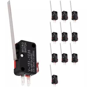 블루스타즈 팩 10개 V-153-1C25 마이크로 리미트 스위치 블레이드 모멘티브 250VAC/125VDC 15A로 아두이노