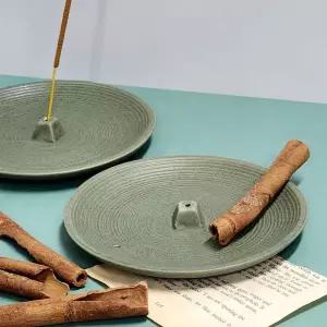 인센스 스틱 홀더 접시형 그린 인센스받침 인센스거치대 인센스꽂이