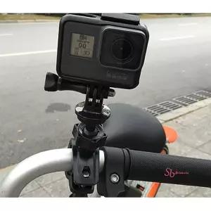 액션캠 마운트 스트랩 블랙 거치대 후방 핸들 킥보드 안장 자전거 홀더 박스nop842