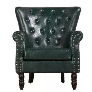 엔틱 1인쇼파 암체어 라운지 그린 레트로소파 빈티지 쇼파