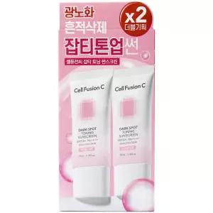 이지하우스 셀퓨전씨 잡티 토닝 썬스크린 35ml x2개 SPF50+ 더블기획세트 톤업선 723793