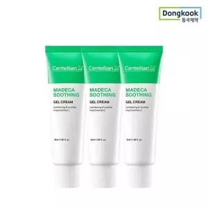 피부관리 동안관리 주름집중 안티링클 마데카 수딩 젤 크림 50ml 3개 병풀추출물 진정 저자극케어