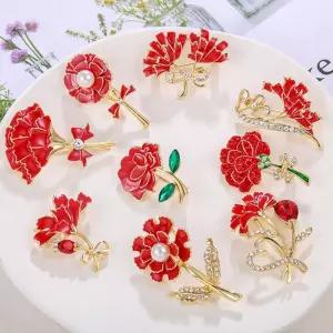 카네이션브로치 카네이션뱃지 꽃 어버이날 스승의날 wya6+2YmB