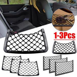 자동차 시트 백 오거나이저 탄성 화물 보관 선반, 메쉬 포켓 드라이버 그물 파우치, RV 트럭 로리 코치 캠