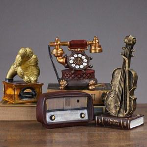 만타 빈티지 전화기 사무실 장식 로봇 아이디어 책장 에이 북유럽 작은