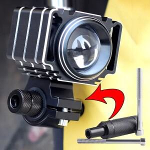 바이크 오토바이 헤드 라이트 장착 브래킷 펜더 포스트 지원 기본 안개등 M8 M6 나사가있는 알루미늄 합금