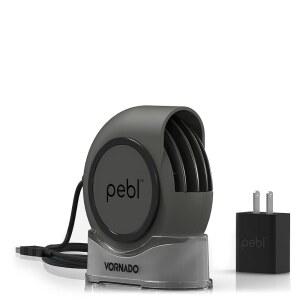 보네이도 PEBL 휴대용 책상 선풍기, USB 마그네틱 베이스, 조절 가능한 공기 흐름, 개인 스팟 냉각, 2가지 속도 설정, 벽 어댑터 포함, 가정, 사무실 또는 여행용 선풍기로 완벽합니다