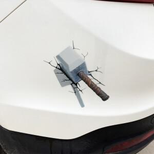 눈길을 끄는 3D 균열 망치 자동차 스티커 모든 지형 차량용 범퍼 도어 커버 흠집 스쿠터 바디 방수 데칼