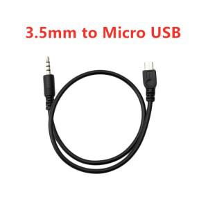 마이크로 USB 수-스테레오 수 자동차 AUX 출력 케이블, 헤드폰 오디오 커넥터 어댑터 라인, 40cm, 3.5mm, 1