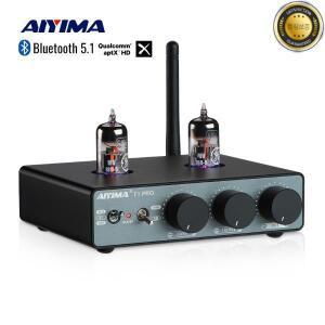 AIYIMA 오디오 T1 프로 블루투스 튜브 프리 앰프 홈 스피커용 하이파이 스테레오 밸브 고음 및 저음 제어