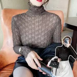 망사 티 레이스 이너 폴라