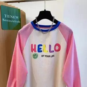 원더우면 여자 오버사이즈 긴팔 슬림핏 트랜드 빅사이즈 루즈핏 얇은 티셔츠 상의 프린트티 레터링 OPH3