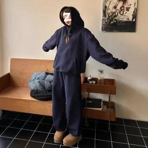 포뇨 여친 봄 투피스 빅사이즈 트레이닝 후드 세트 OPH1