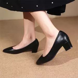 여친 펌프스 단화 하이힐 패션 MN 화 작업화 통굽 봄가을 빅사이즈 OOTD3