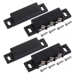 와이더 2pcs MC-31B 마그네틱 리드 스위치 유선 표면 마운트 정상 개방 NC NO 도어 접촉 센서 알람 블랙