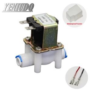 플라스틱 솔레노이드 밸브, 호스 파이프, 빠른 연결, 정수기, 식수대 압력 컨트롤러 스위치, 12V, 220V, 1/