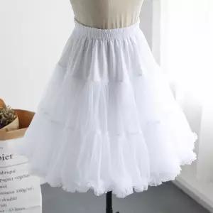 풍성한 레이스 프릴 웨딩 거즈 속치마 볼륨 패티코트 캉캉 소프트 스커트 이너