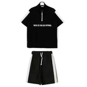 반팔집업 아노락 반팔 반바지 남성옷 반집업 여름티 바지 세트