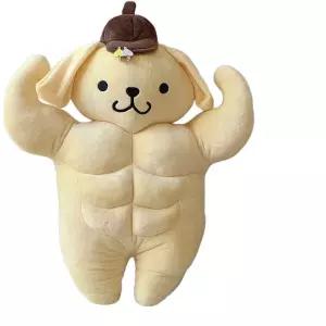 산리오 폼폼푸린 근육 인형 헬창버전 바디필로우 쿠션