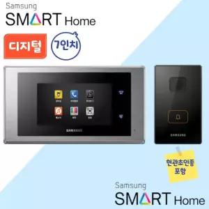 삼성전자 삼성인터폰 SHT-3527XM 7인치 디지털비디오폰 아파트 빌라 교체 설치 현관초인종포함