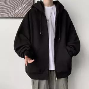 간절기아우터 남자 2컬러 데일리룩 오버핏 간절기 후드집업 자켓