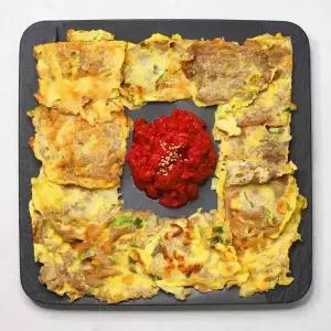 안주/야식 수제전, 소고기육전 2팩 400g (꼬지,깻잎전,동태전,동그랑땡)