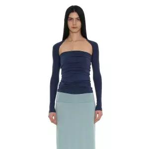 매장정품 PARTIMENTO 파르티멘토 WOMEN PWC 저지 볼레로 3 IN 1 탑_네이비 PW-C-2507NY 888467