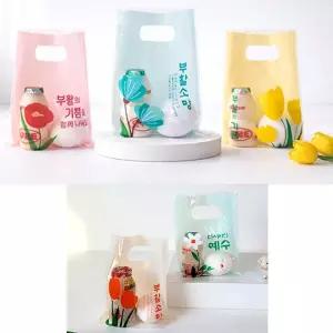 경지사 부활절 계란 손잡이 비닐가방 소 디자인 랜덤 골고루 (20매) 부활절 계란포장 비닐봉투