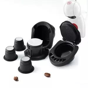 호환  돌체 구스토용 리필 커피 어댑터 재사용 캡슐 포드 홀더 피콜로 XS 커피 머신 네스프레소 메이커