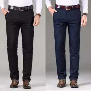 베이직기모정장바지 남자남성복바지 케주얼 신사 검정 패션 검은 겨울 일자 쎄미 신사용