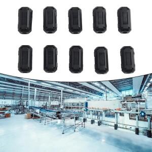 100피스 5mm 페라이트 코어 소음 억제 필터 링 케이블 클램프 컴퓨터 용 RFI 하드 디스크 오디오 장비 복사