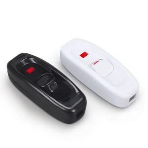 AC 240V 10A 침대 옆 램프 스위치 인라인 ON/OFF LED 표시 등 버튼 테이블 코드 케이블