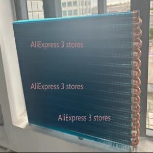 구리 튜브 열교환기 물리적 냉각용 콘덴서 코일 냉장고 알루미늄 핀 쉘이 없는 소형