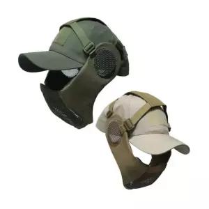 서바이벌 야구모자 귀 안면 보호대 마스크 세트 5종