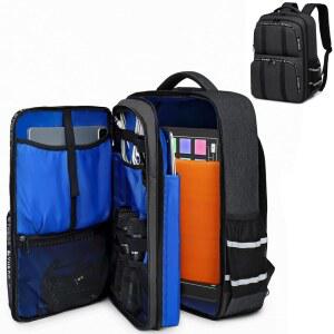 GOTECH 오디오 믹서 여행용 케이스 백팩, RODECaster Pro, Pro II, RC Duo, 마이크용 팟캐스트 등 다양한 장비와 호환되는 DJ 보관 백팩