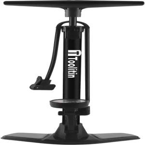 게이지가 있는 툴리틴 바닥 자전거 펌프 160 PSI 고압 프레스타 및 슈레이더 밸브와 호환되는