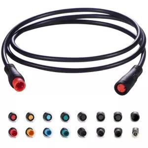 발루오치 연장 케이블 2핀/3핀/4핀/5핀/6핀/8핀/9핀 방수 플러그는 전기 자전거